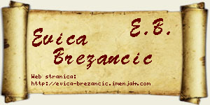 Evica Brežančić vizit kartica